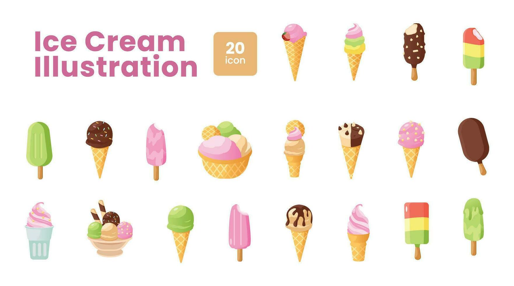 Object Ice Cream vector