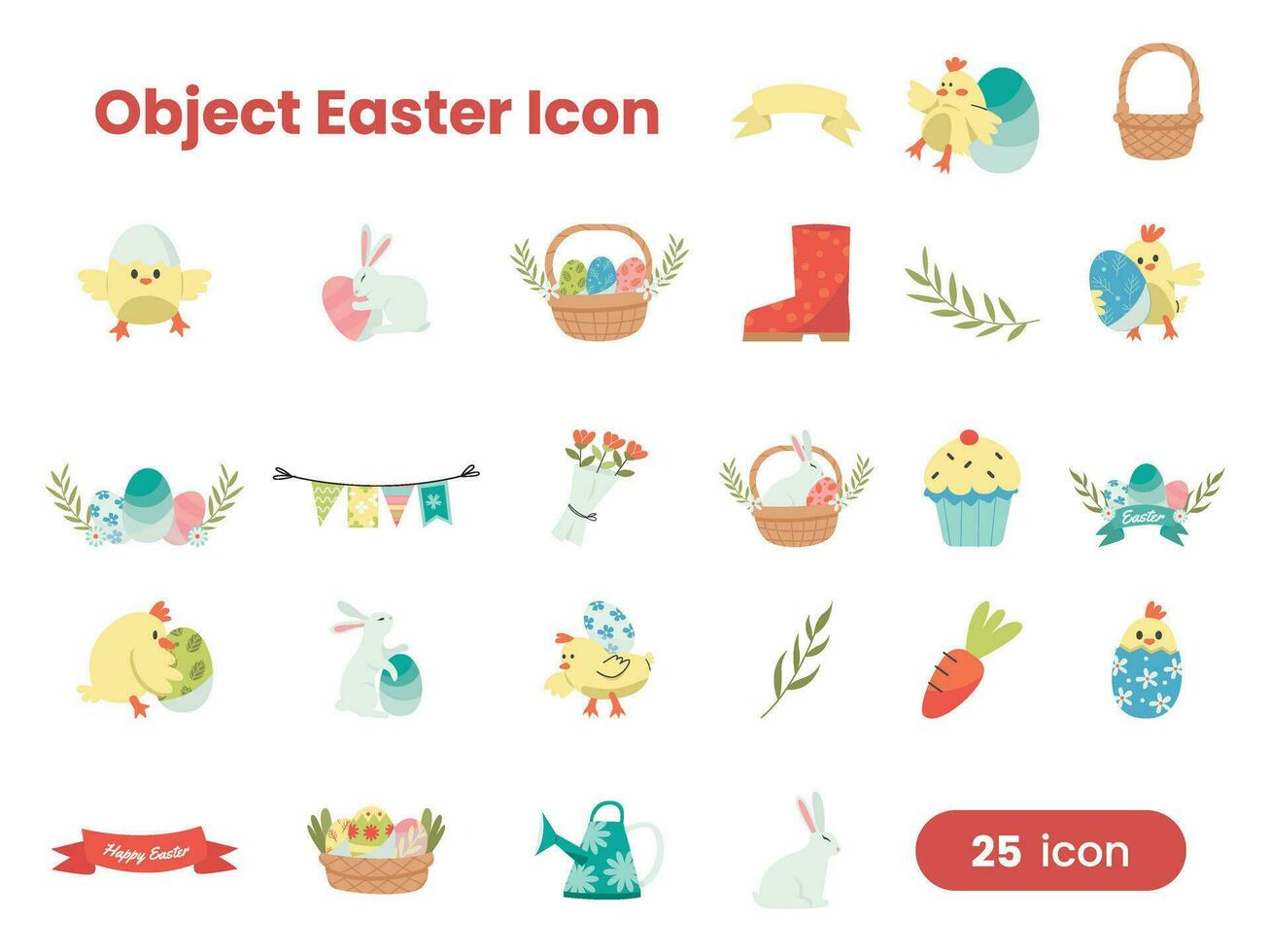 Easter Icon Illustration vector