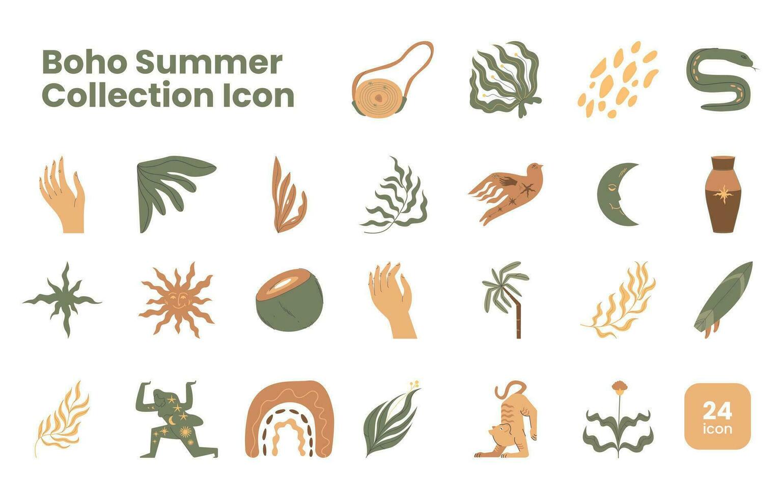 Boho Summer Collection vector