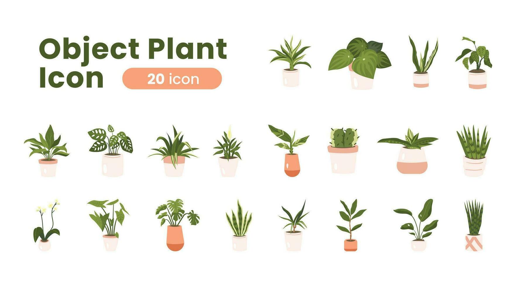 Object Plant Icon vector