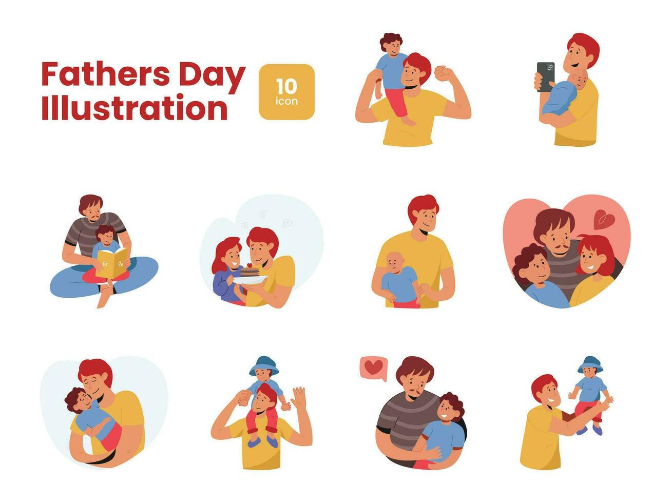 Illustration Fathers Day vector