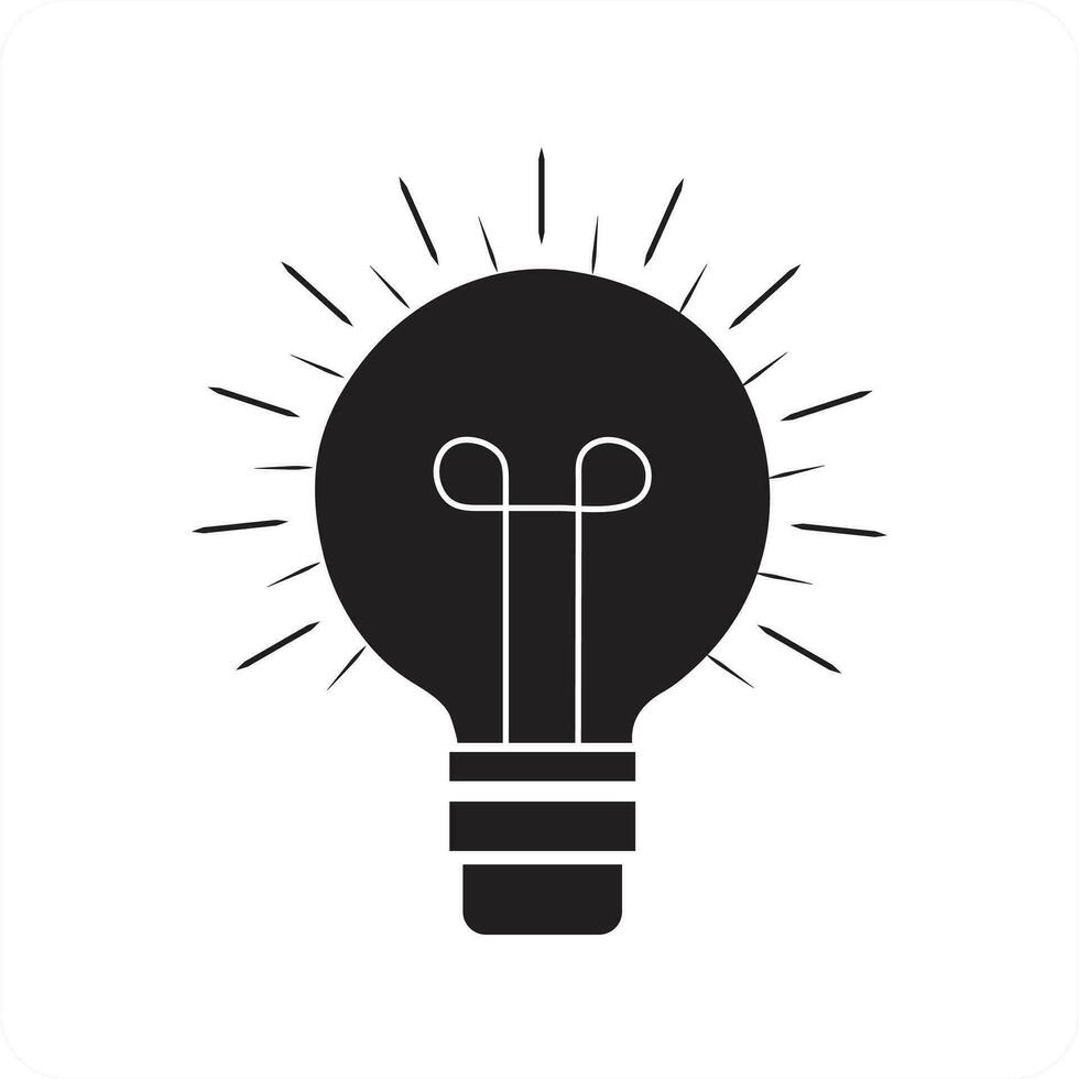 Bulb light icon vector eps