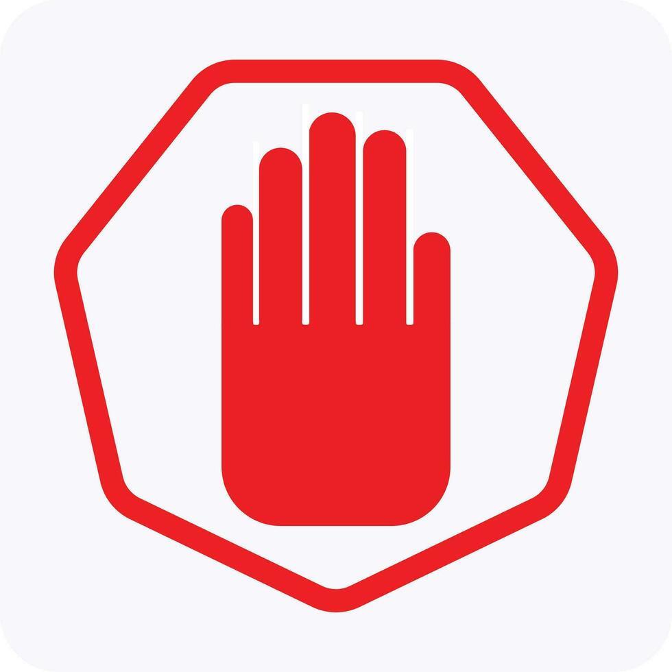 Road, traffic hand signal icon vector eps