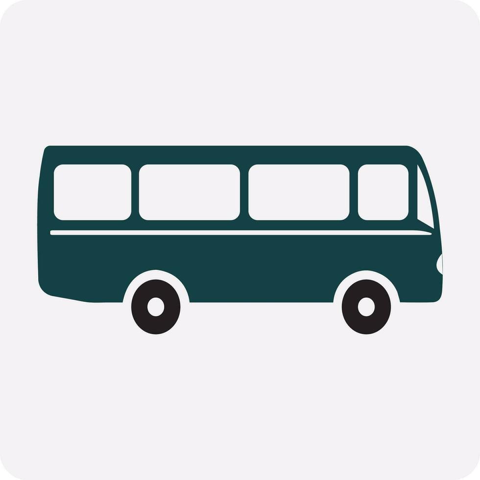 Bus, car, minibus vector icon eps