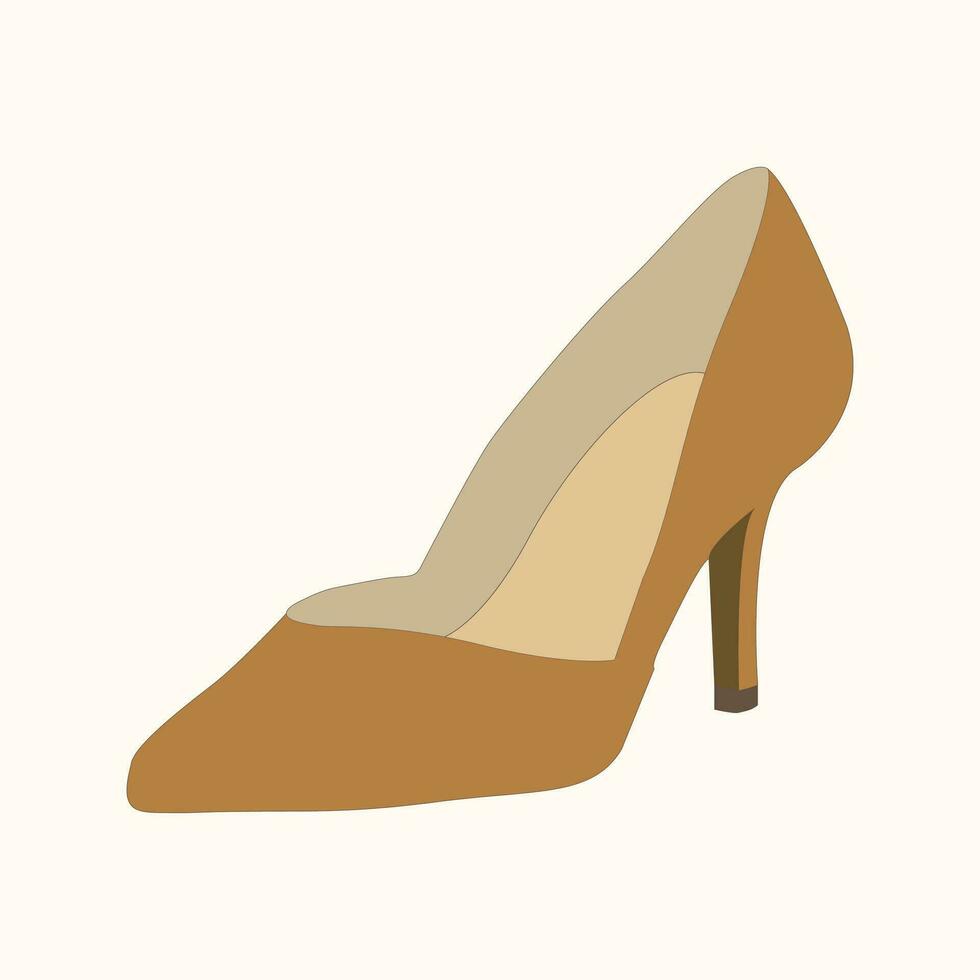 Fashionable stylish woman shoes vector icon eps