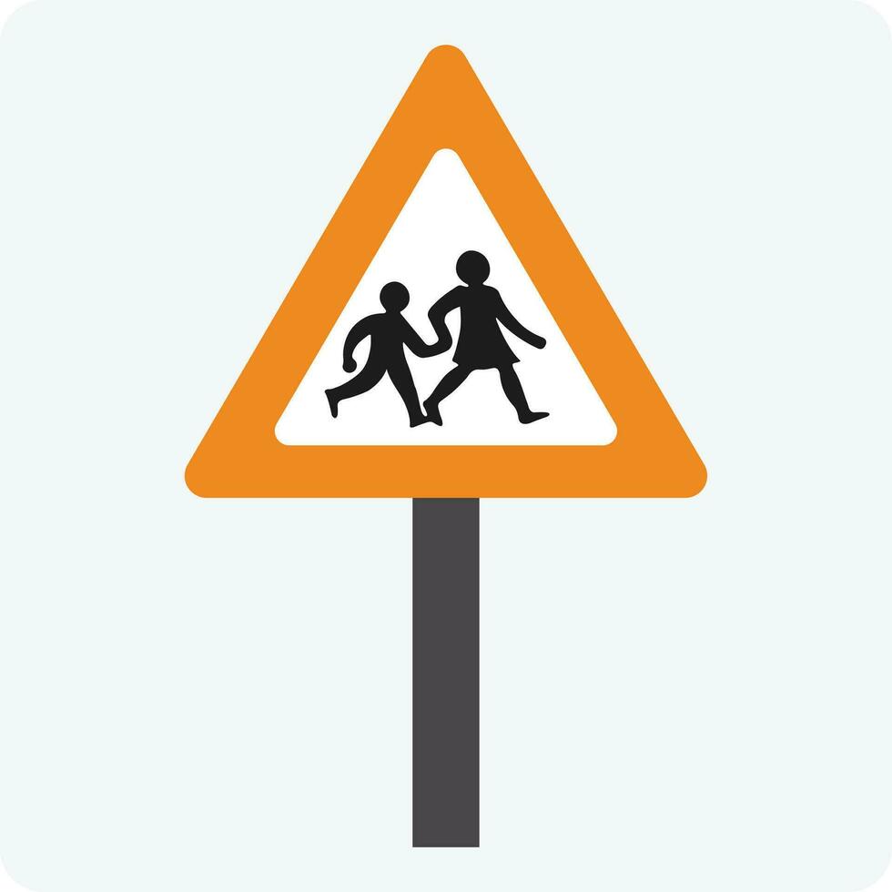 Road crossing, traffic signal icon vector eps