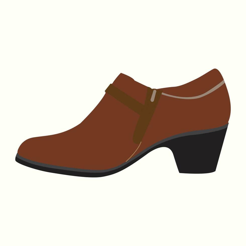 Fashionable stylish woman heel shoes vector icon eps