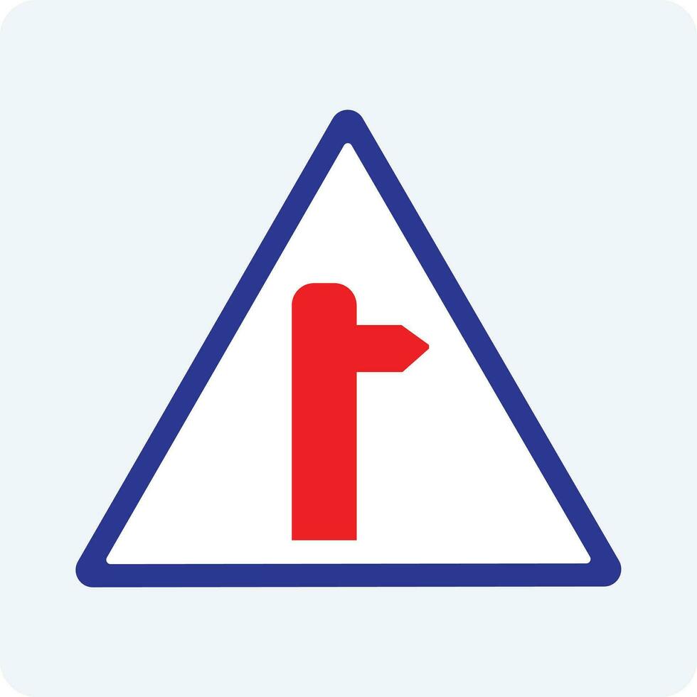 Road, traffic side road signal icon vector eps