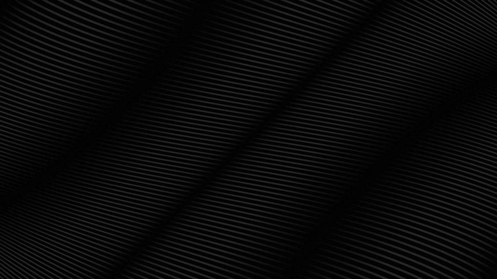 Black background. Abstract line curve design. Vector illustration