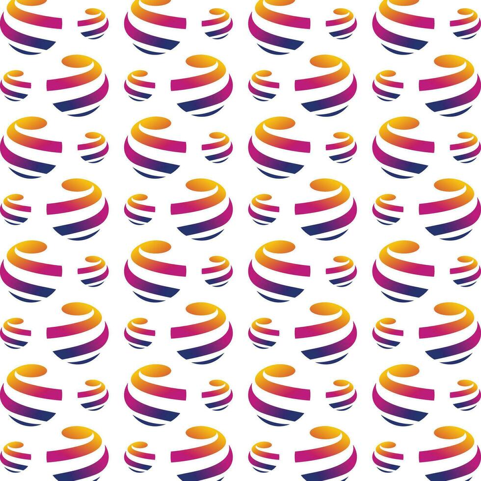 Global abstract cute repeating pattern vector illustration