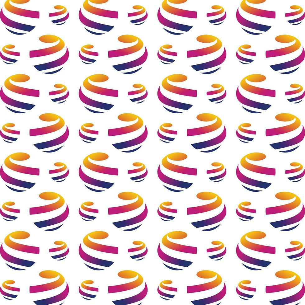 Global abstract cute repeating pattern vector illustration