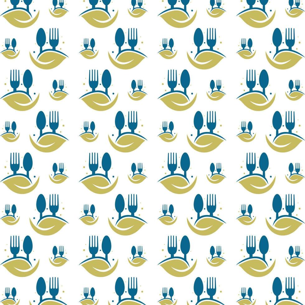 Food abstract cute repeating pattern vector illustration