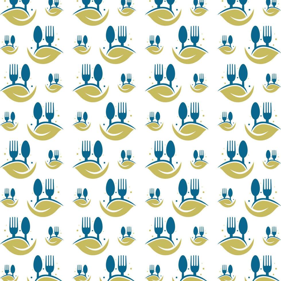 Food abstract cute repeating pattern vector illustration