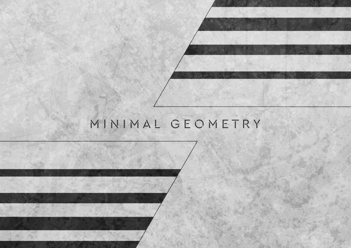 Abstract black and grey minimal grunge geometric background vector