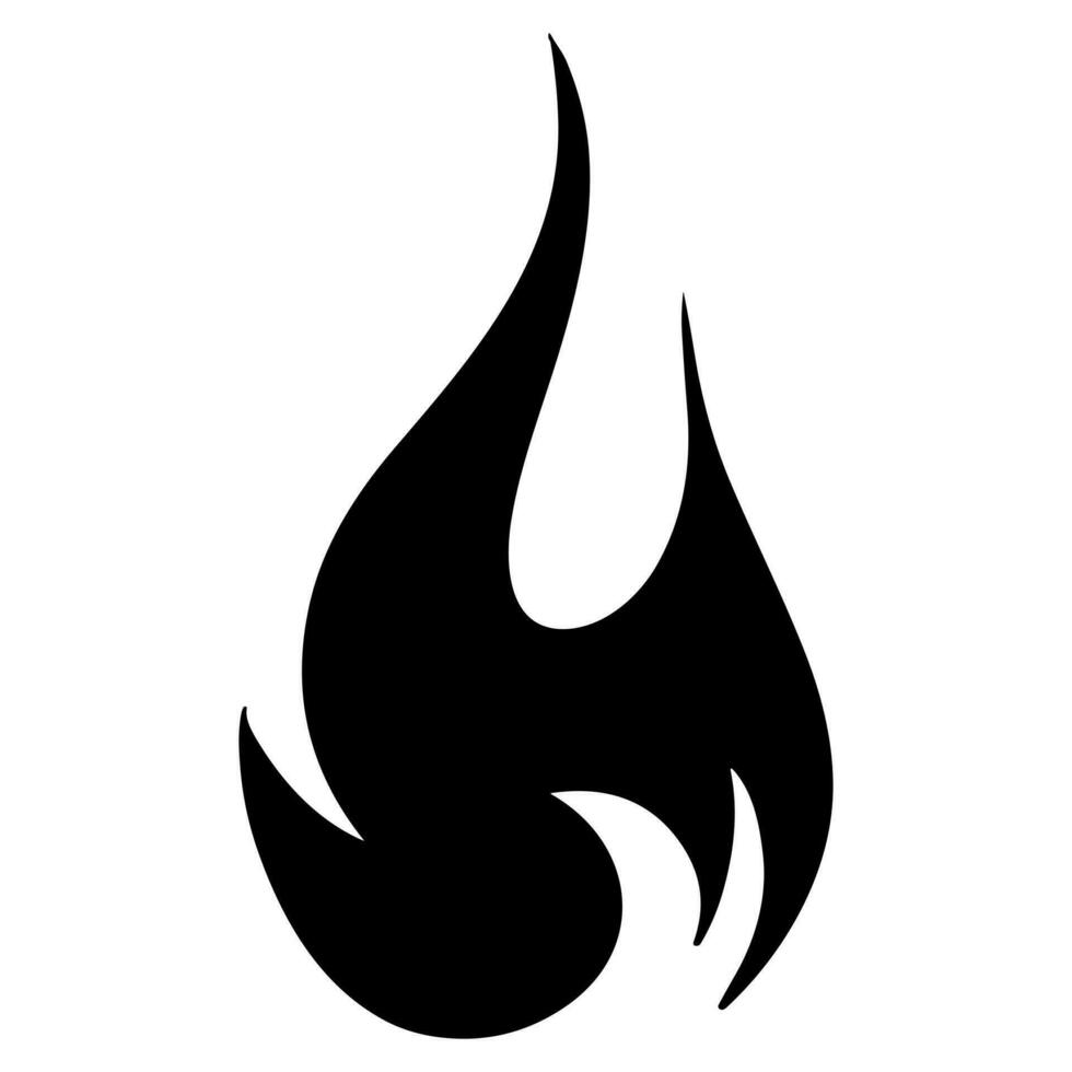 Fire flame logo vector illustration.