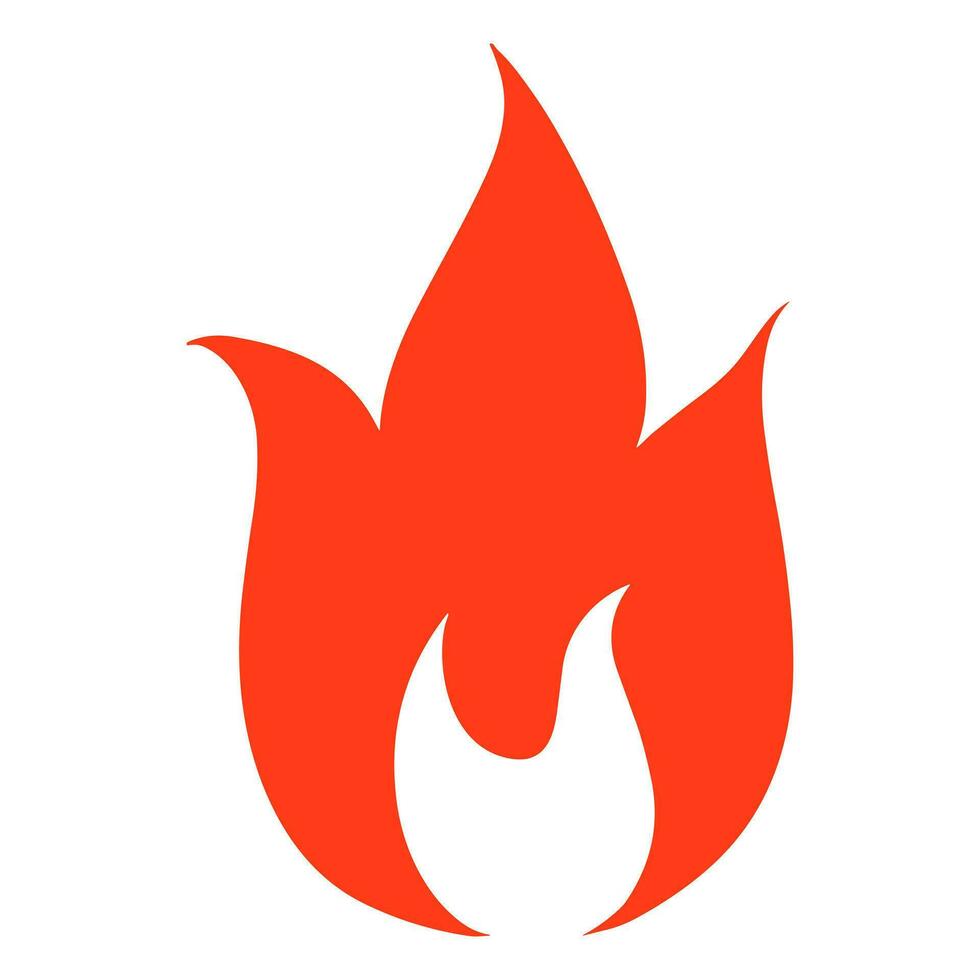 Fire flame logo vector illustration.
