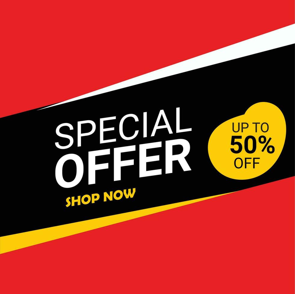 Sale banner vector template