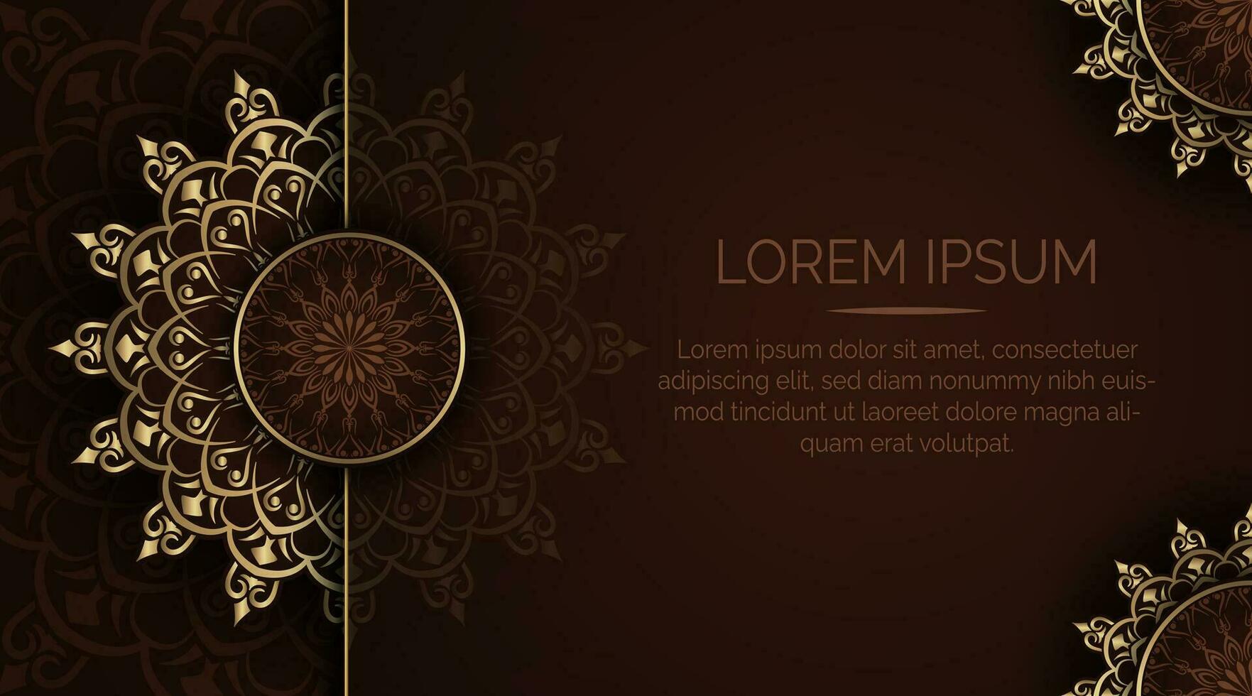 Luxury mandala background, round decoration vector