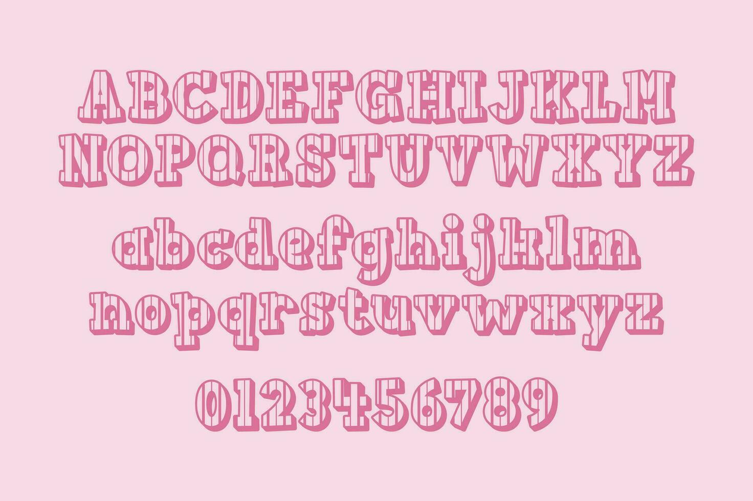 Versatile Collection of Valentine Numbers and Alphabet Letters for Various Uses vector