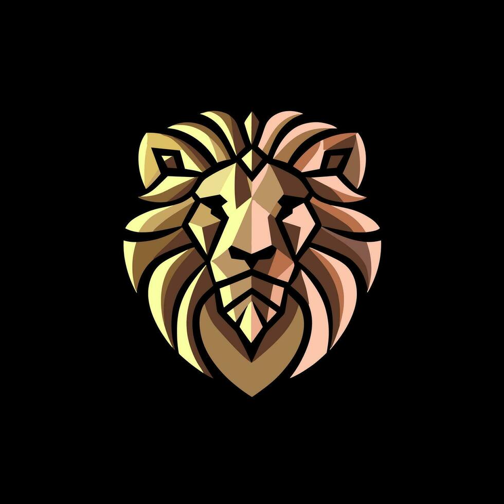MINIMALIST LION LOGO vector