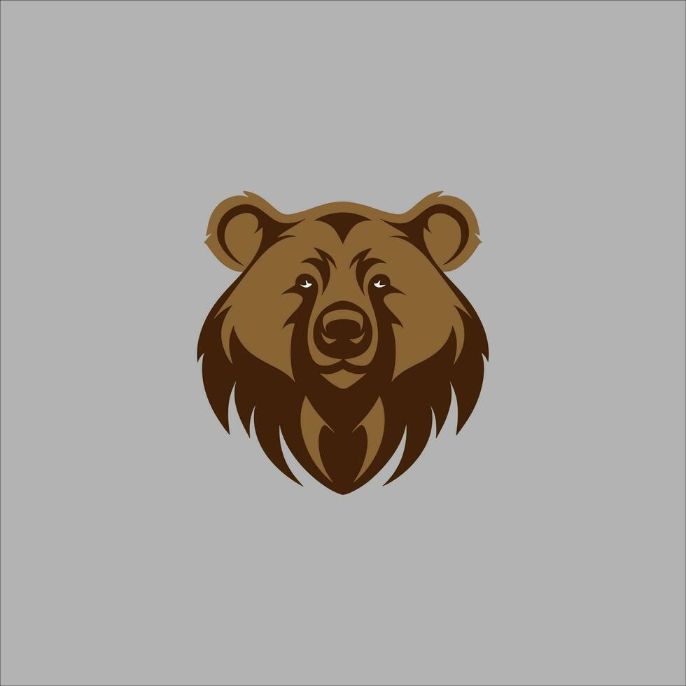 MINIMALIST BEAR LOGO vector