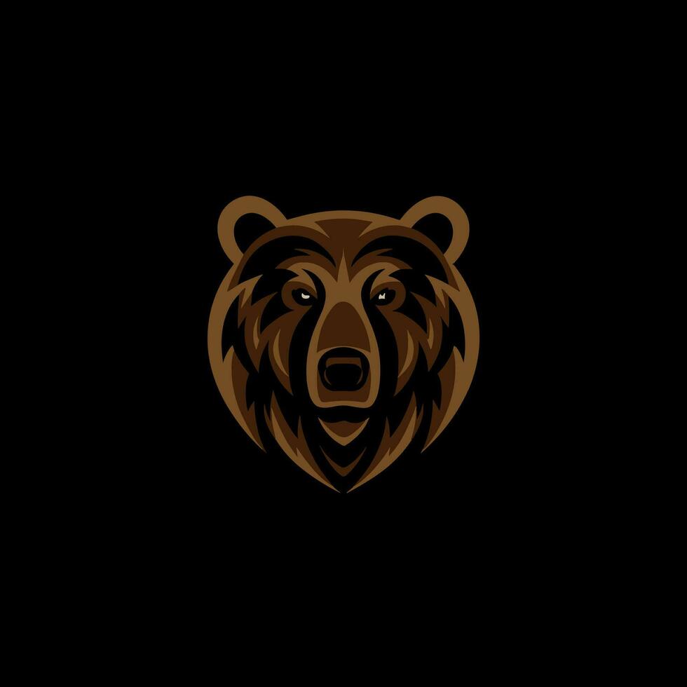 MINIMALIST BEAR LOGO vector