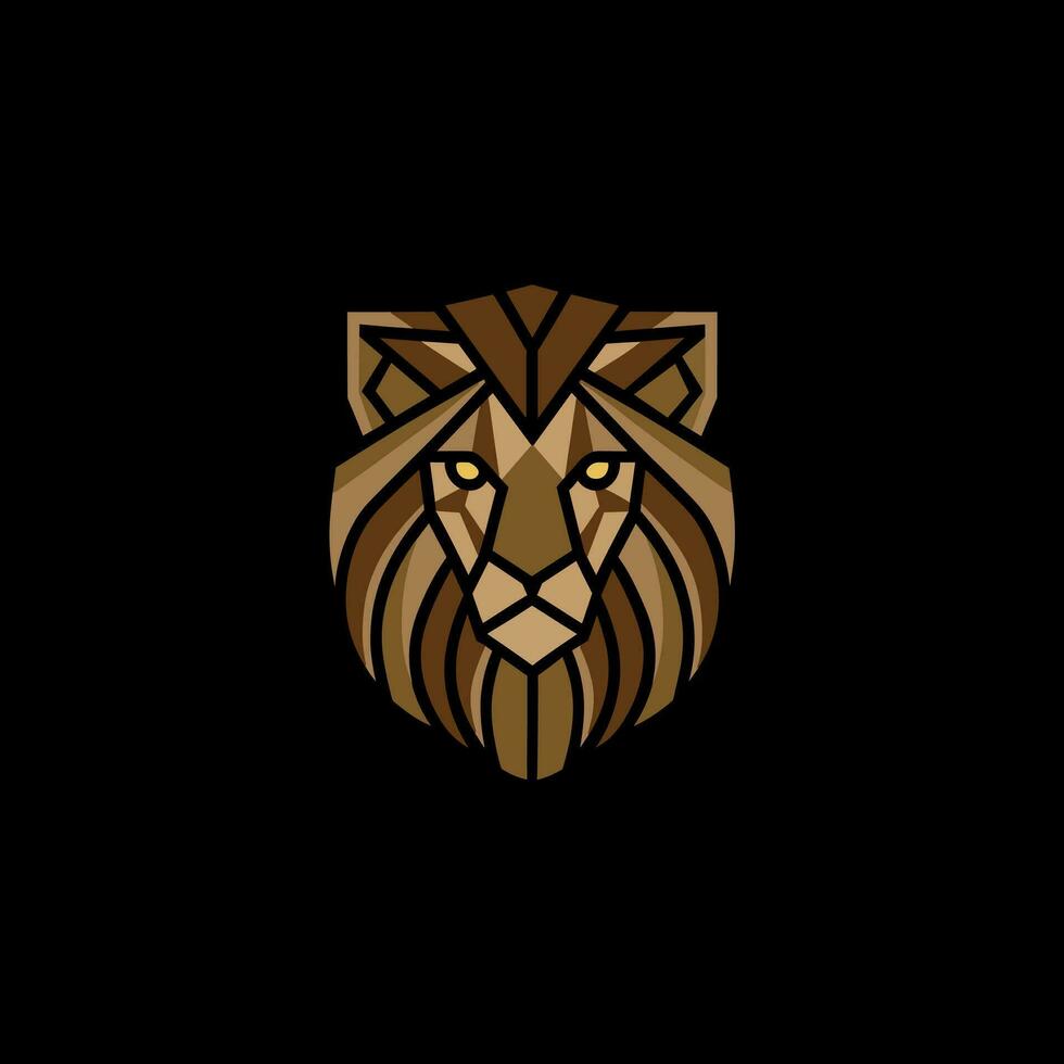 MINIMALIST LION LOGO vector