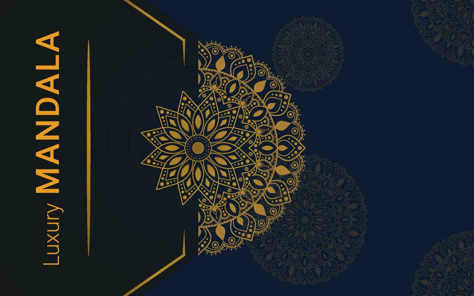 Luxury mandala design template vector