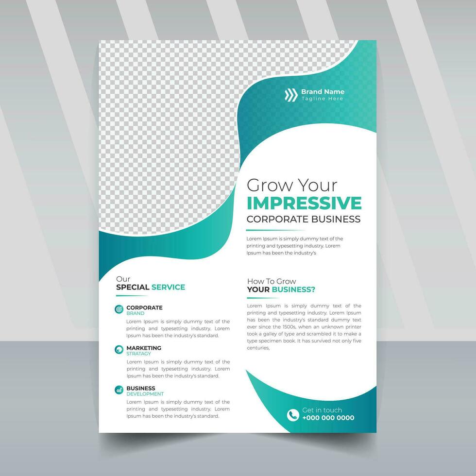 Corporate business flyer, abstract business flyer, modern  leaflet template, company flyer and editable Brochure design, cover, annual report, poster, flyer vector