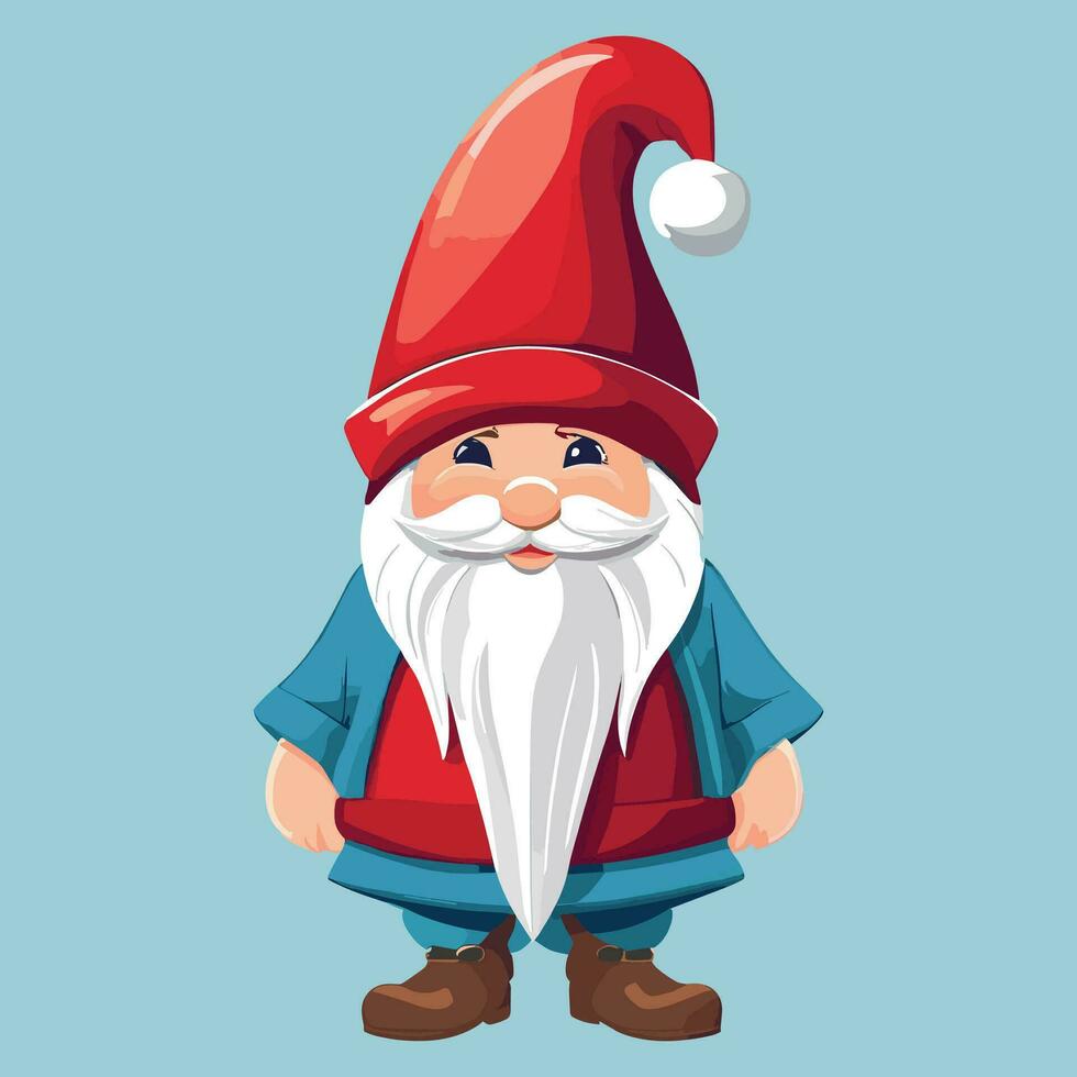 Gnome Dwarf Christmas Illustration vector
