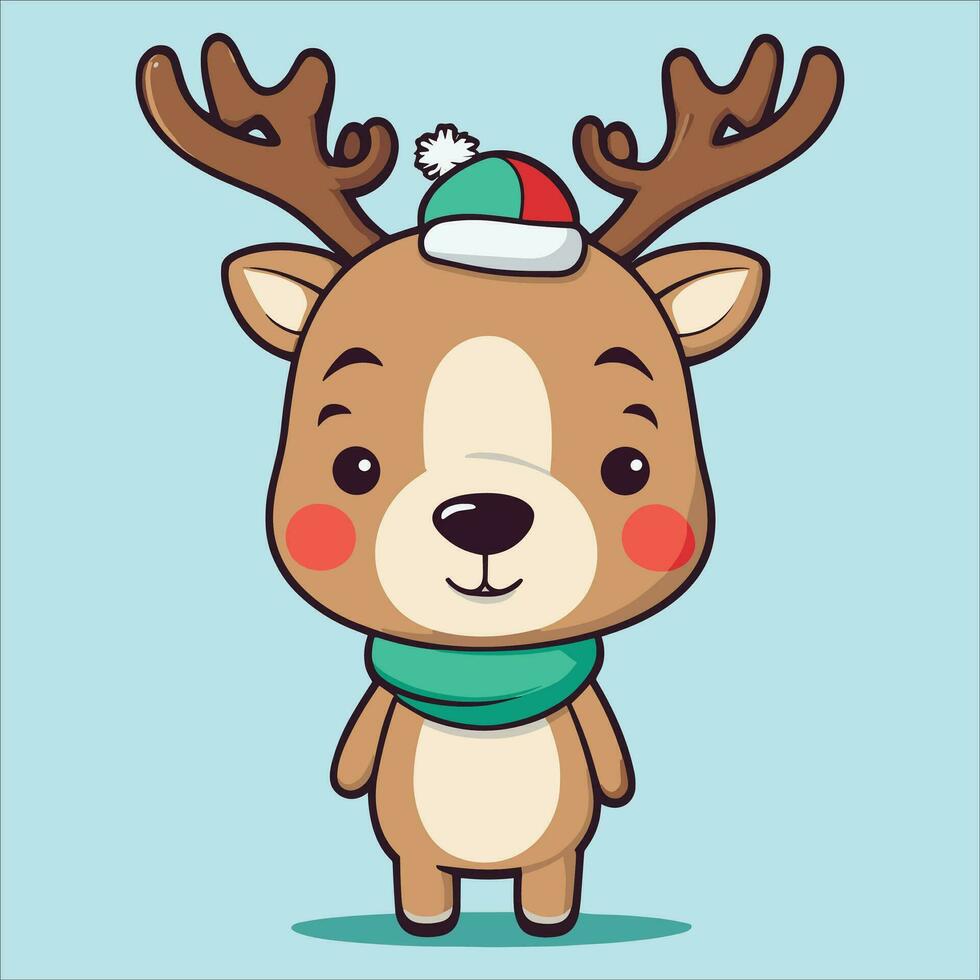 Cute Reindeer Illustration vector