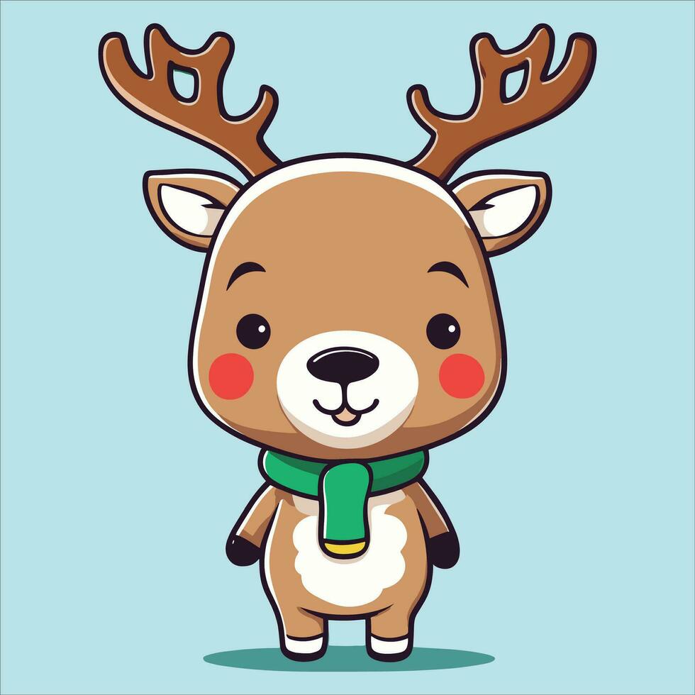 Cute Reindeer Illustration vector