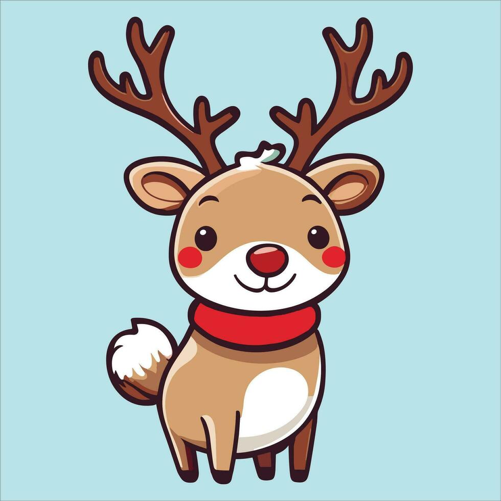 Cute Reindeer Illustration vector