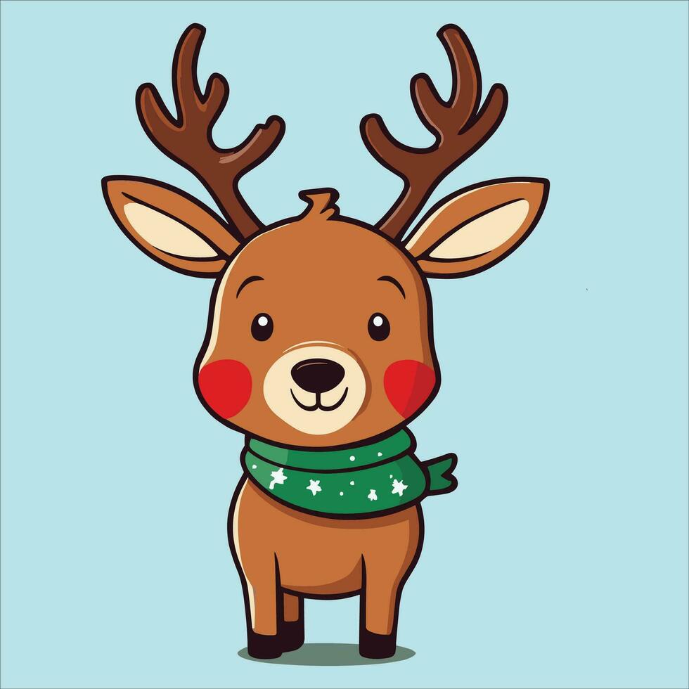 Cute Reindeer Illustration vector