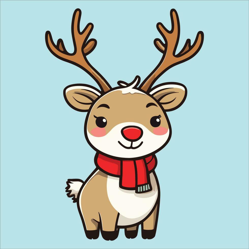 Cute Reindeer Illustration vector