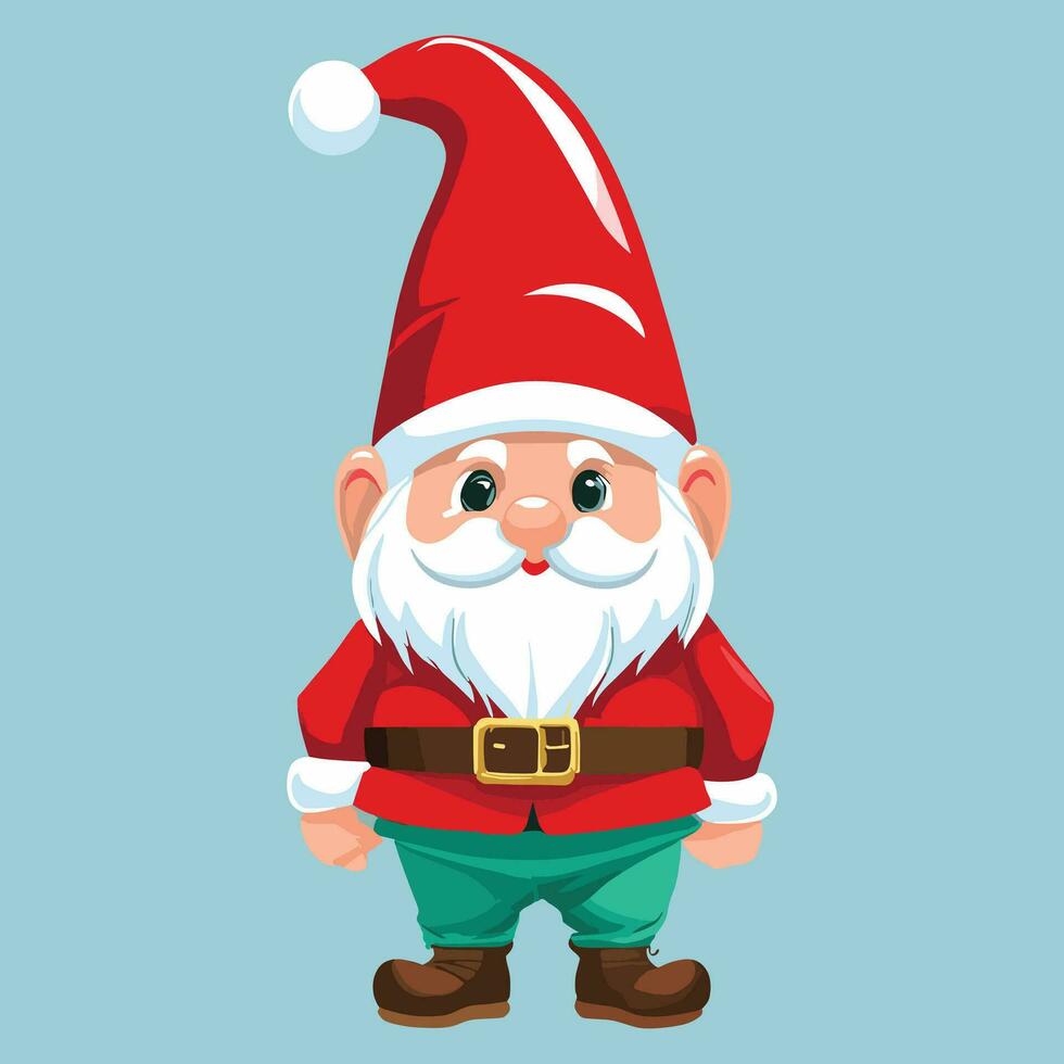 Gnome Dwarf Christmas Illustration vector