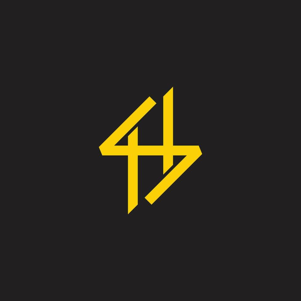 sh overlap power line linked logo vector
