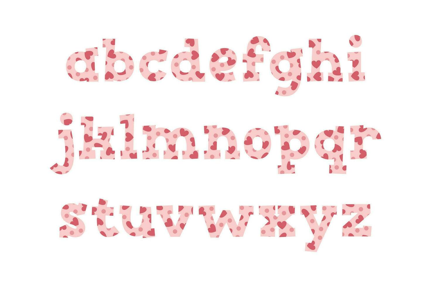 Versatile Collection of Love Story Alphabet Letters for Various Uses vector