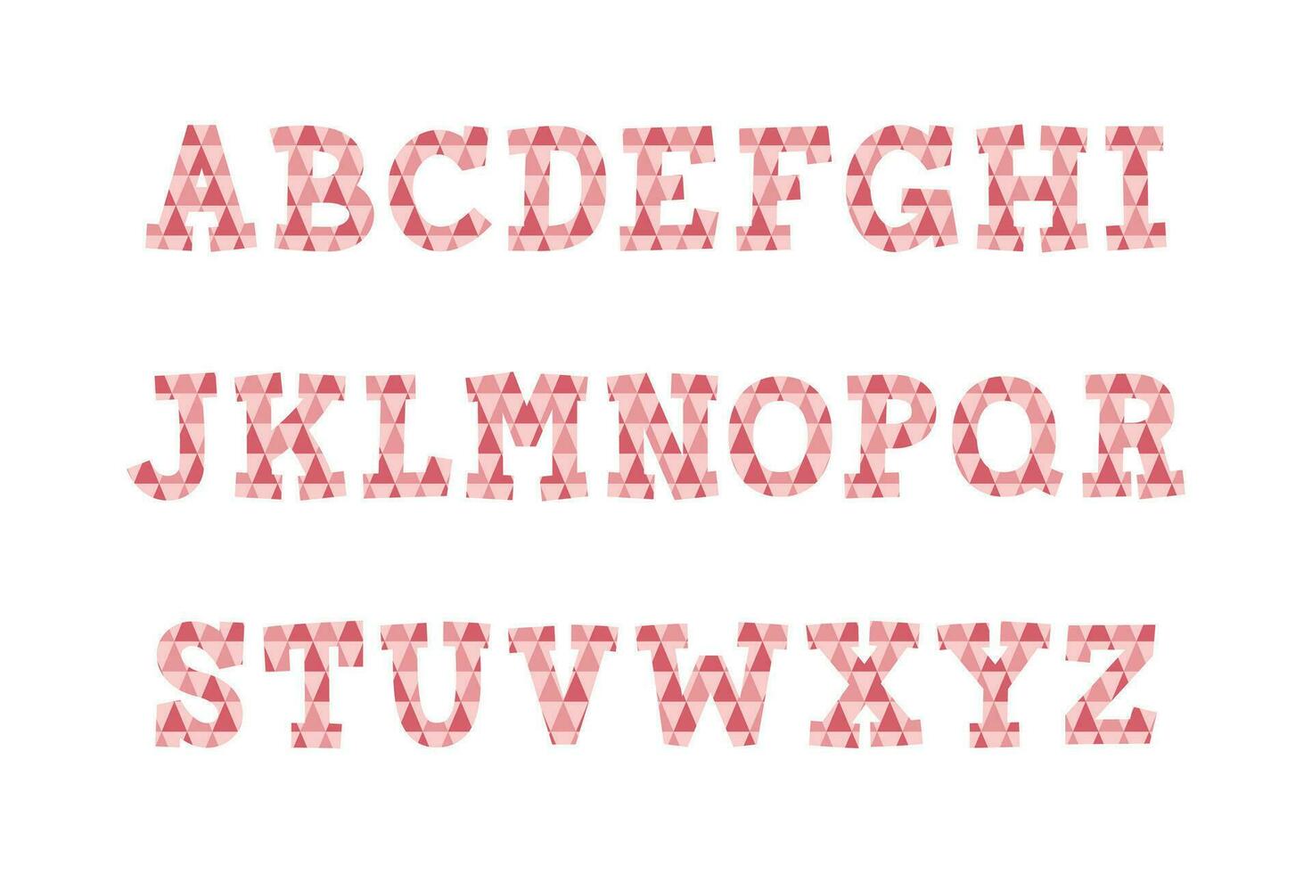 Versatile Collection of Pink Zigs Alphabet Letters for Various Uses vector
