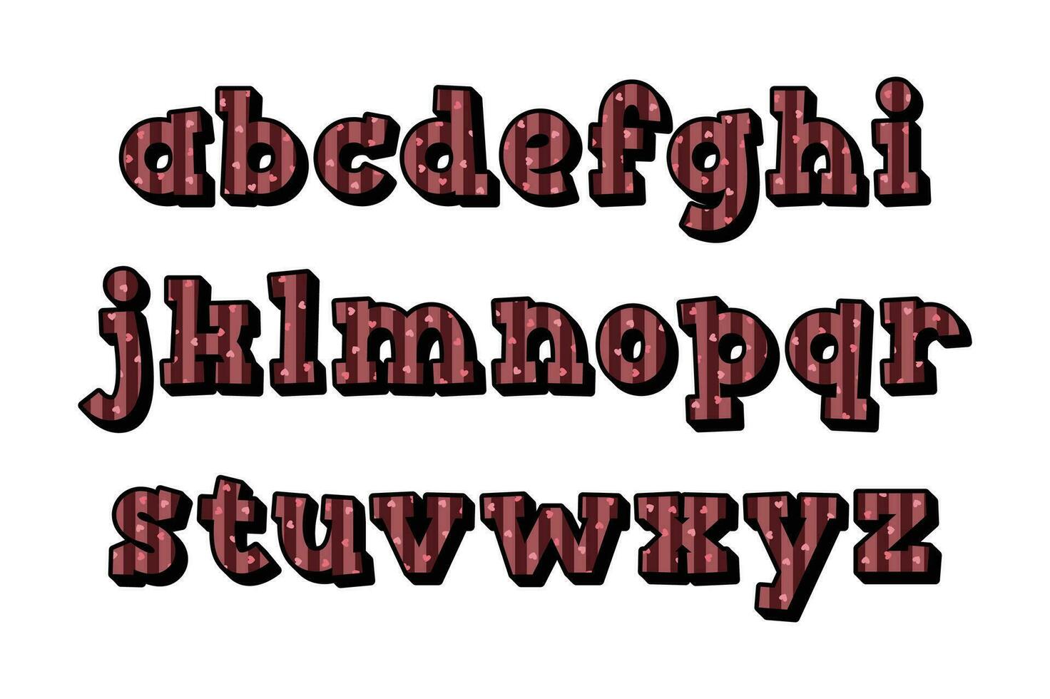 Versatile Collection of Sweetheart Alphabet Letters for Various Uses Versatile Collection of Sweetheart Alphabet Letters for Various Uses