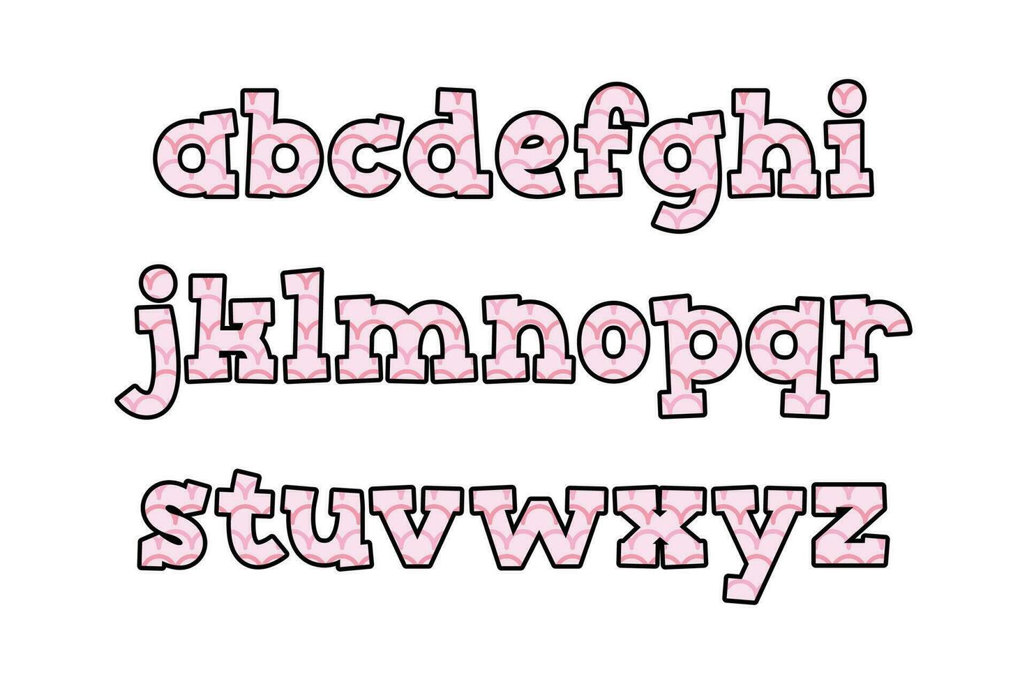 Versatile Collection of Magic Wave Alphabet Letters for Various Uses vector