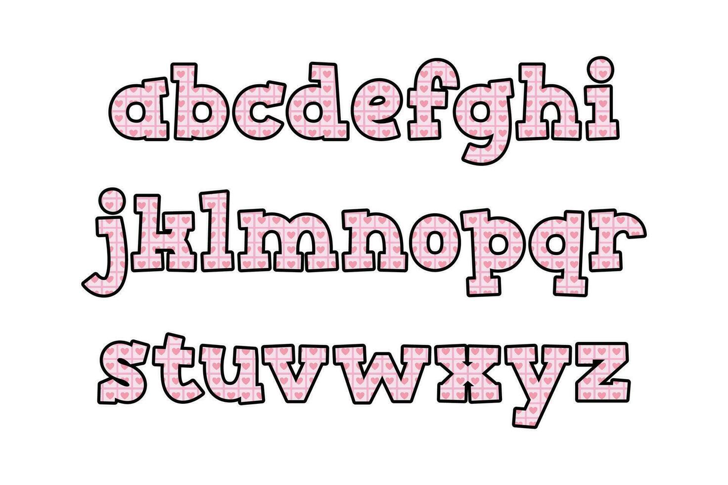 Versatile Collection of Lovely Alphabet Letters for Various Uses vector