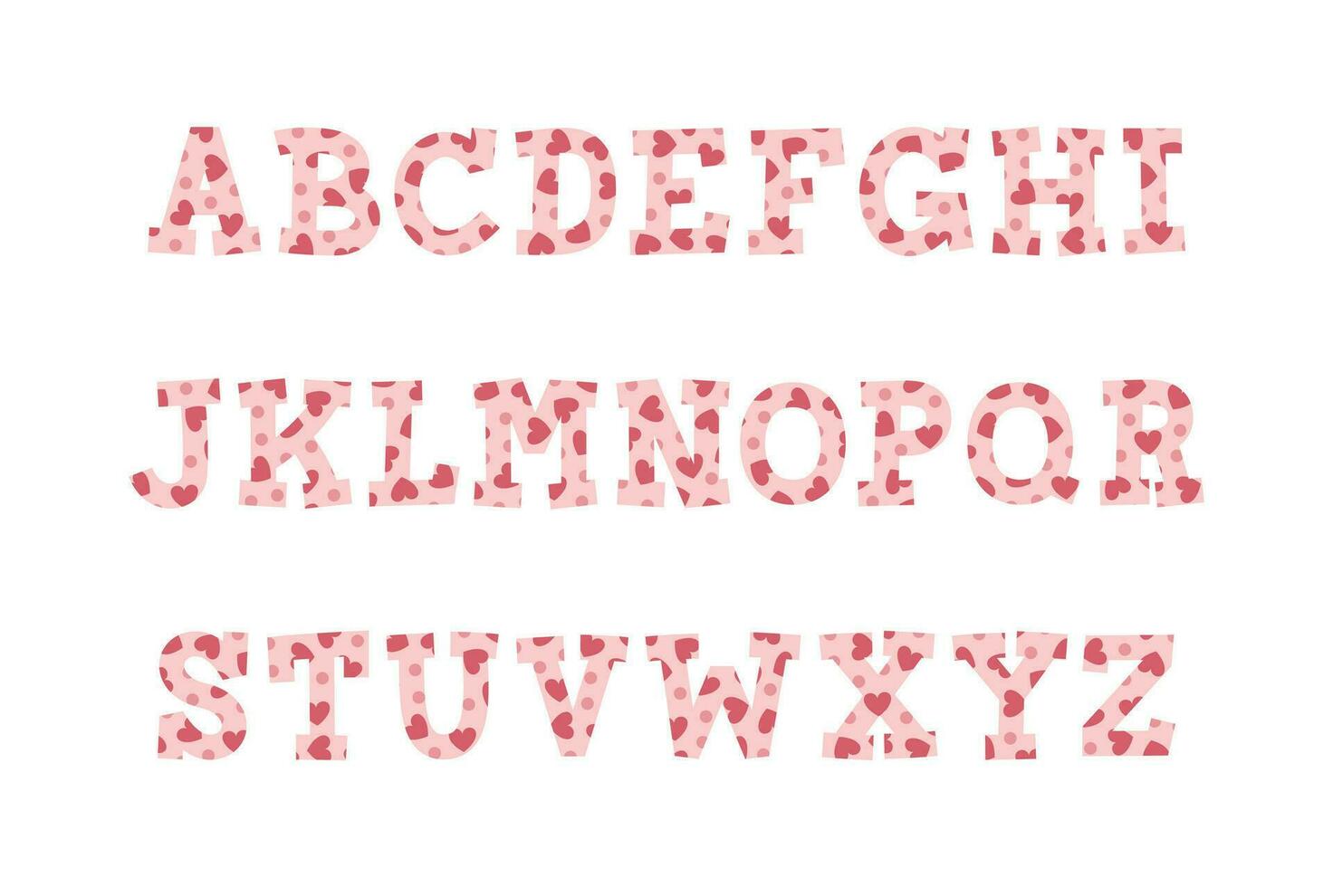 Versatile Collection of Love Story Alphabet Letters for Various Uses vector