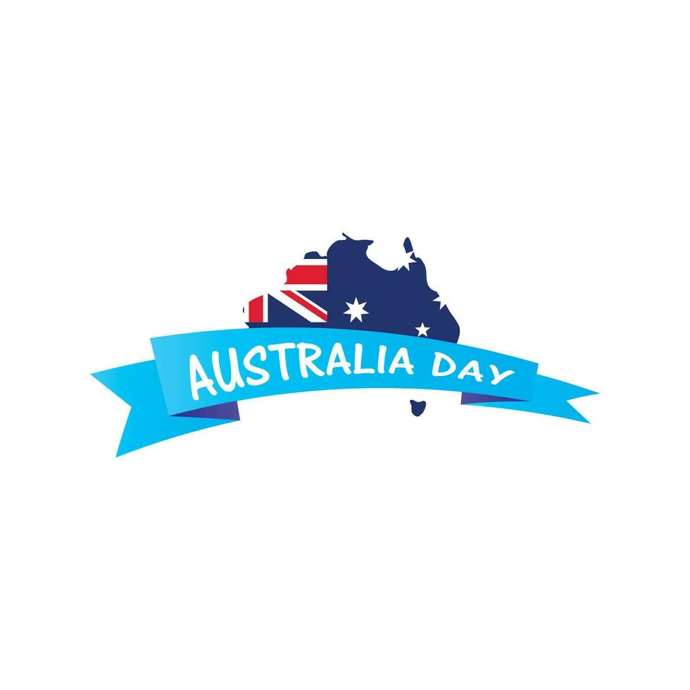 Happy Australia Day element template poster vector