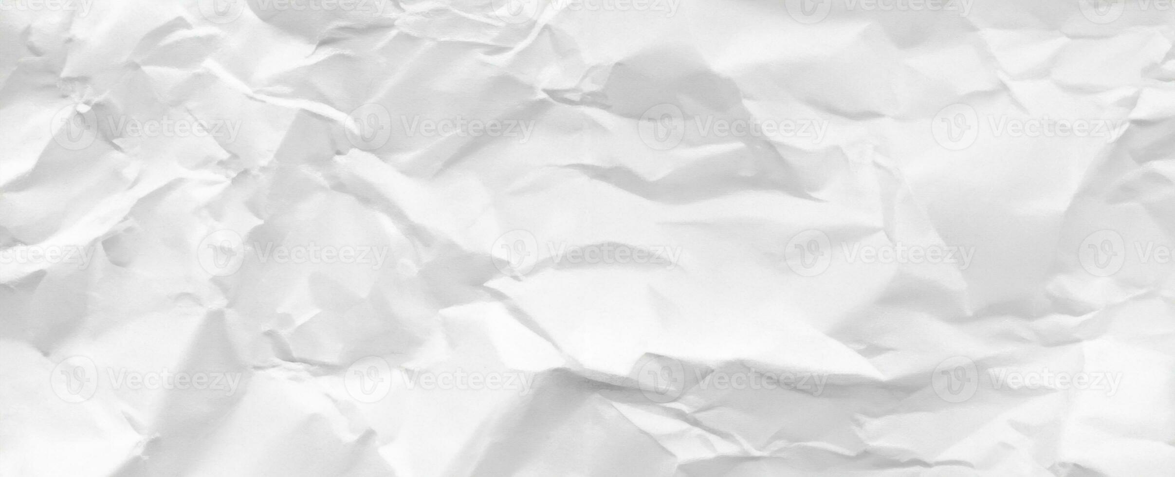 white crumpled paper texture background photo