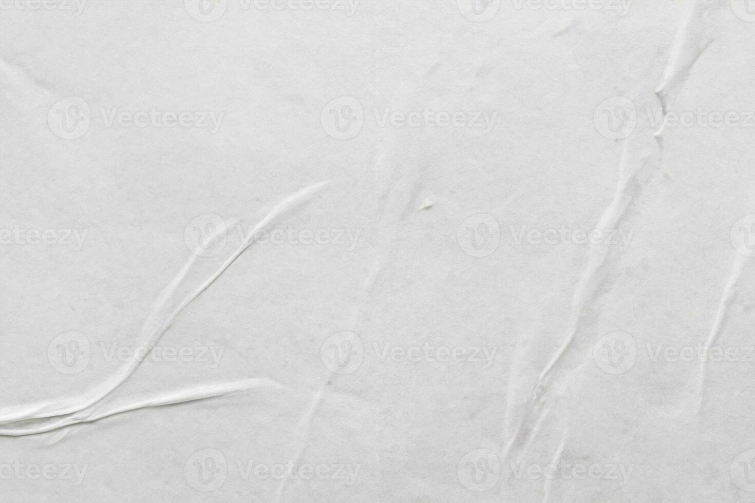 Blank white crumpled and creased paper poster texture background photo