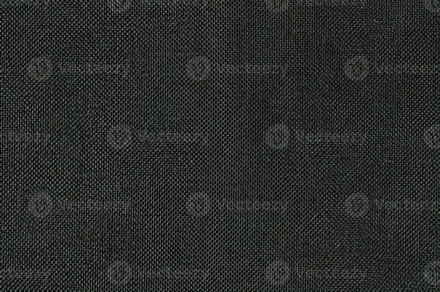 Black grey fabric texture for background and design art work with seamless pattern of natural textile. photo