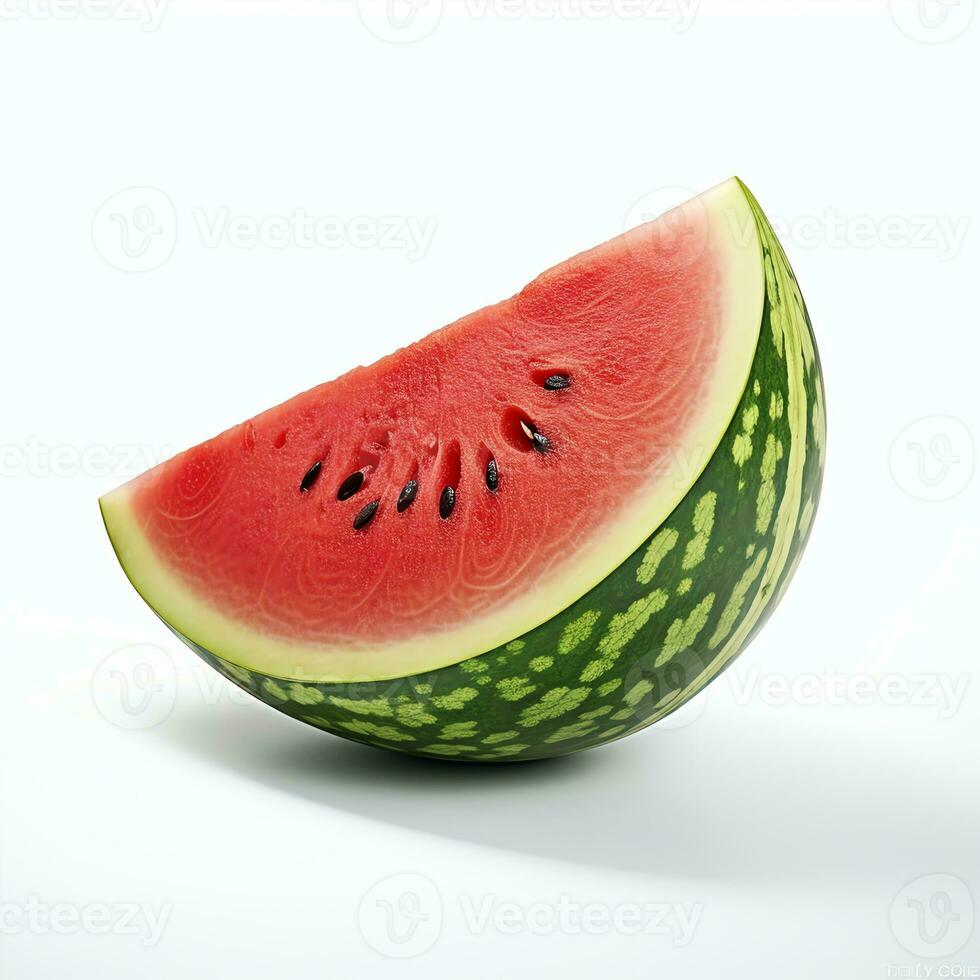 AI generated High resolution Photo of watermelon on white background