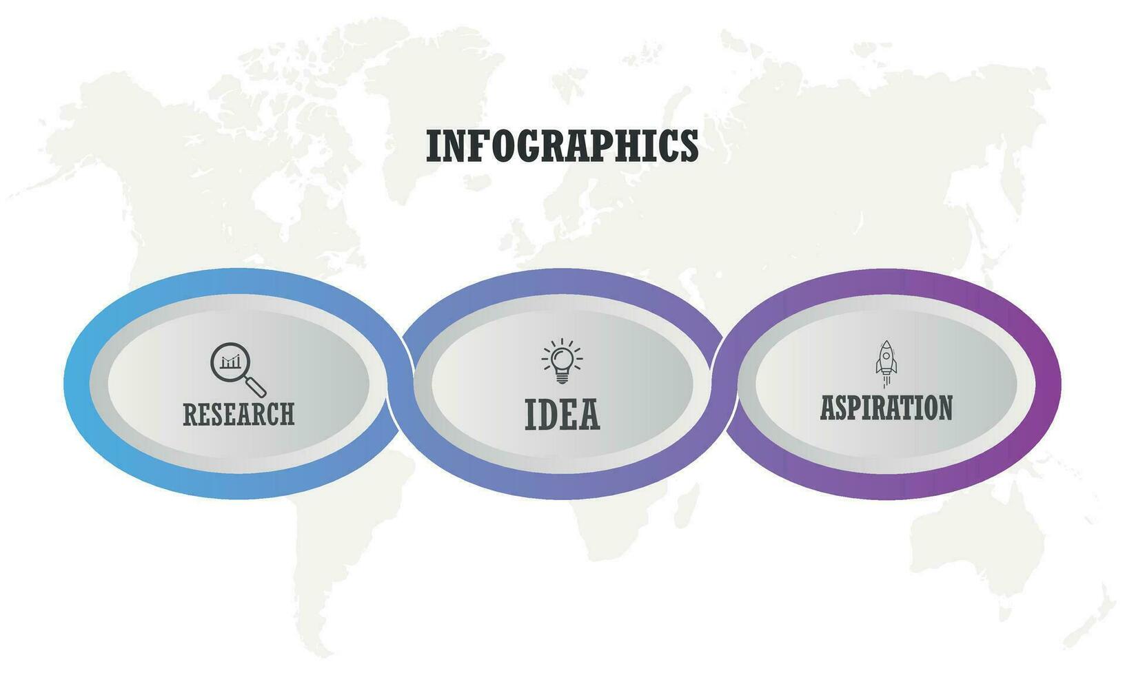 Business process. Timeline infographics with 3 options. Vector template.