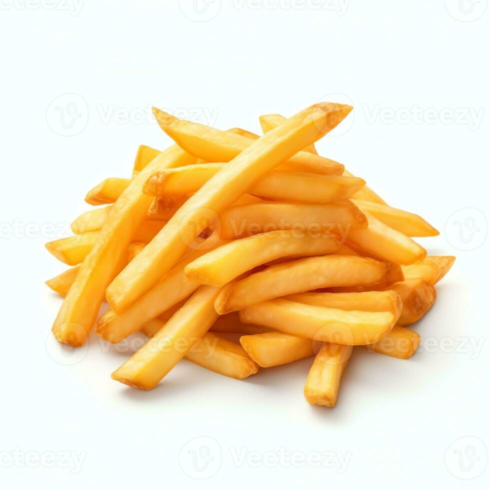 ai generado patatas francés papas fritas real foto fotorrealista